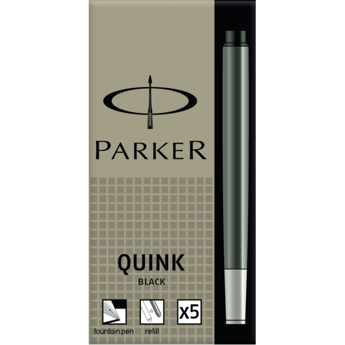 Чернильный картридж PARKER ДЛЯ ПЕРЬЕВОЙ РУЧКИ, ЧЕРНЫЙ S0116200